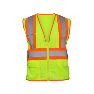 SAS SAFETY CORP Class 2 Flame Retardant 2-Tone Vest (Yellow) / Size 3XL – 12 per case