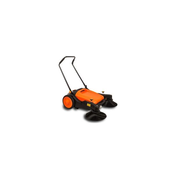 Sunmax 920A Dual Spin Garage Sidewalk Garden Floor Cleaning Manual Push Sweeper